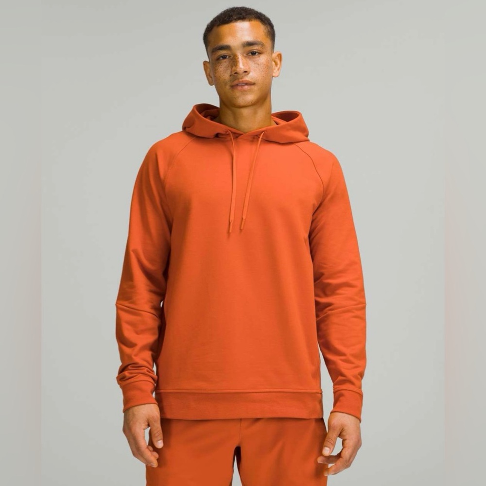 Lululemon City Sweat Pullover Hoodie Men’s Pullover Sweatshirt Orange Unisex Sm